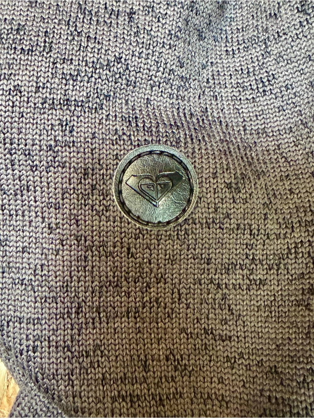 Roxy fleece sweatshirt with neck/mini hood - Picture 8 of 11